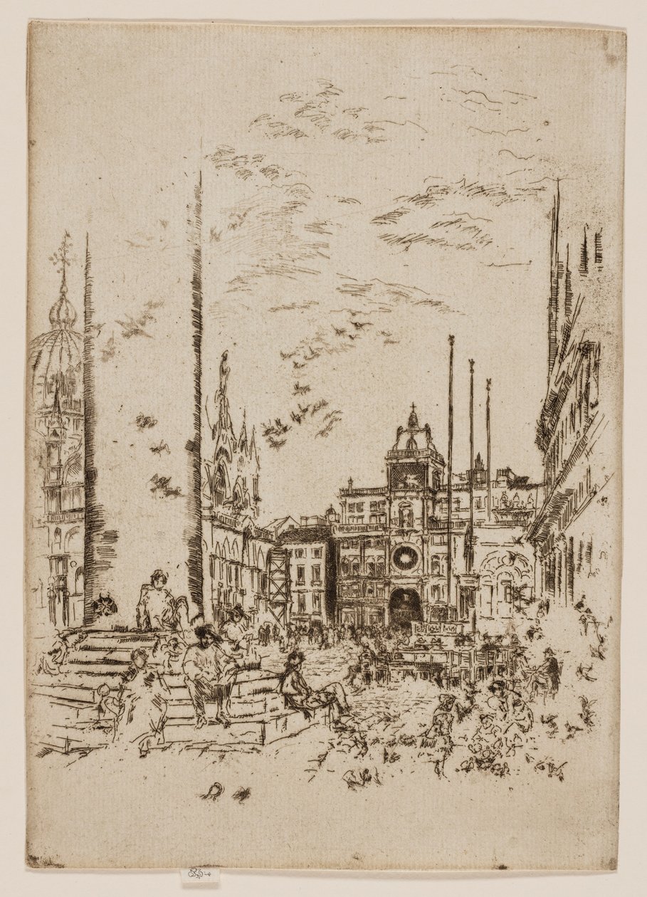 Piazzetta av James Abbott McNeill Whistler