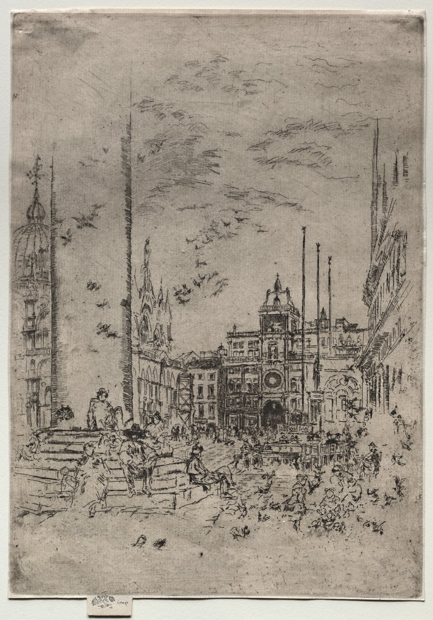 La Piazzetta av James McNeill Whistler
