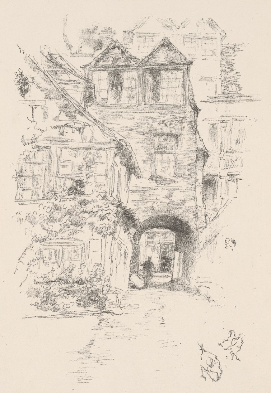 Prästens hus, Rouen av James McNeill Whistler