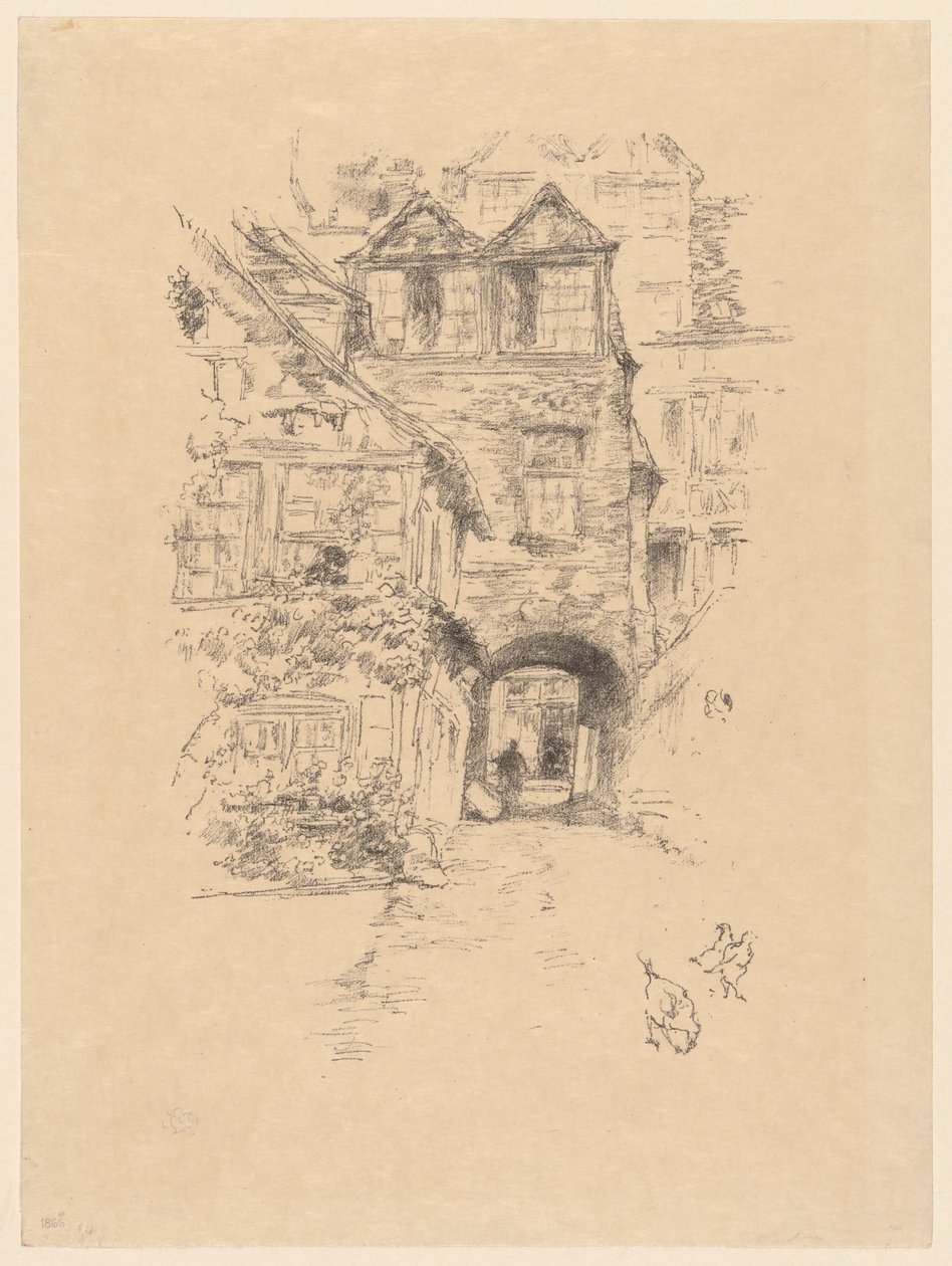 Prästens hus, Rouen av James McNeill Whistler