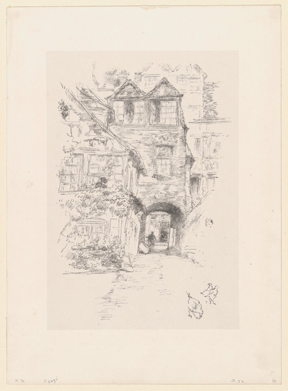 Prästens hus, Rouen av James McNeill Whistler