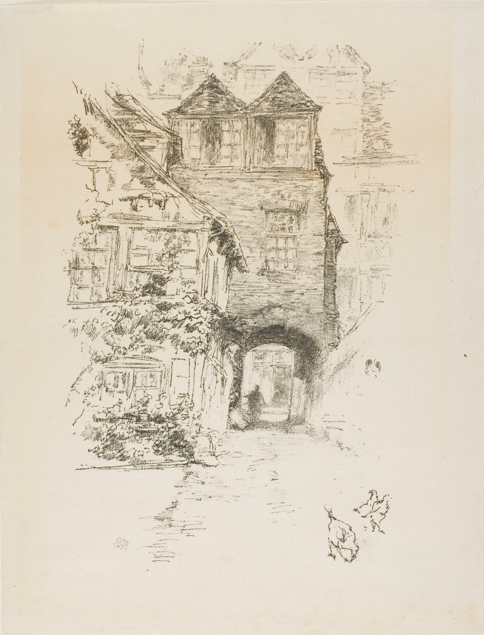 Prästens hus, Rouen av James McNeill Whistler