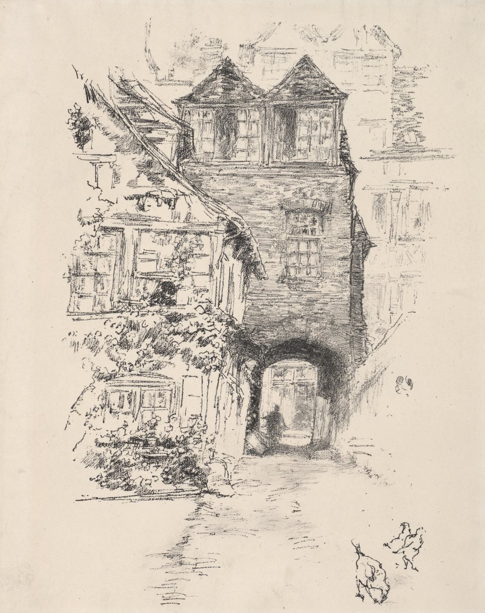 Prästgården, Rouen av James McNeill Whistler