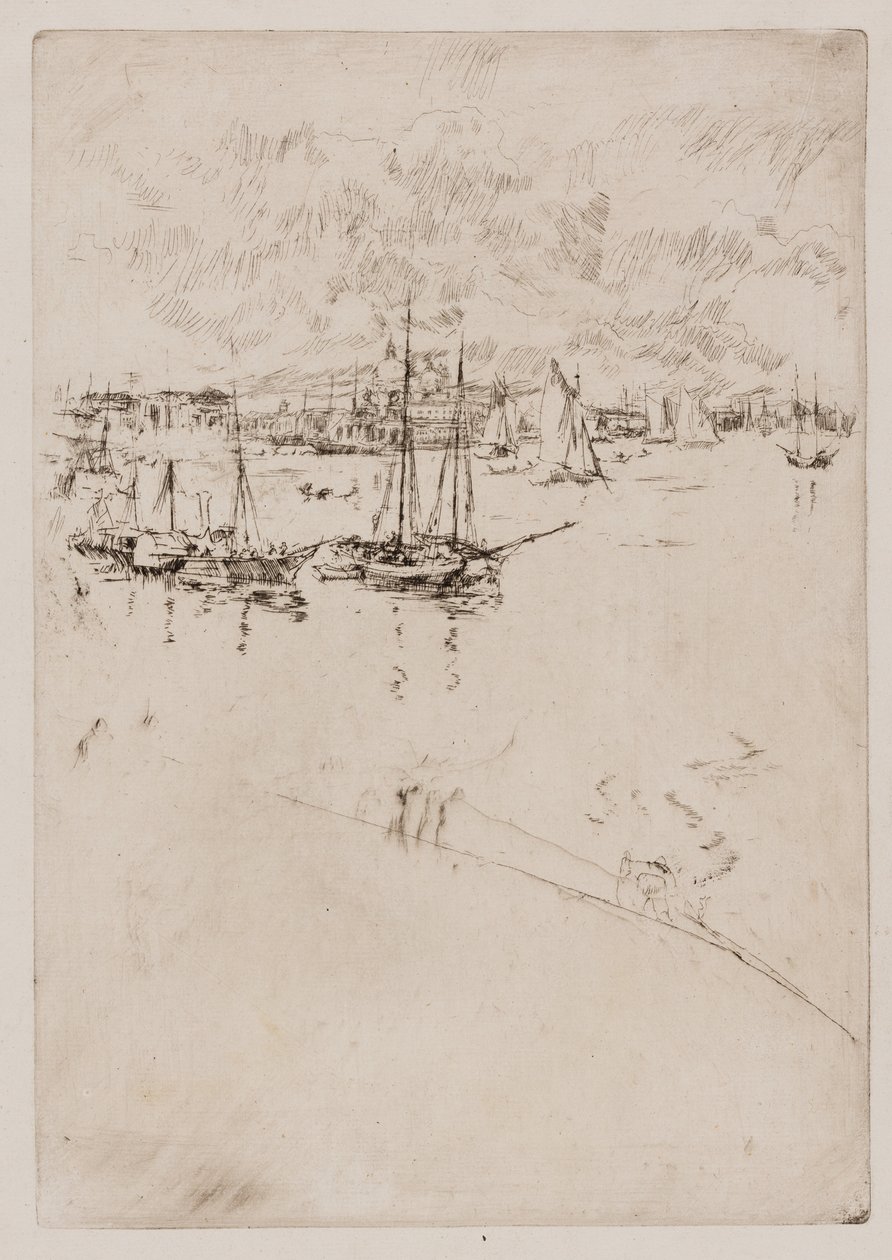 Ångbåten, Venedig av James Abbott McNeill Whistler