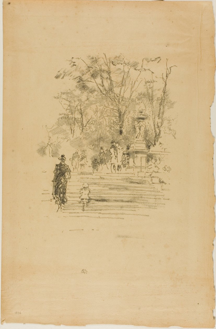 The Steps, Luxemburg av James Abbott McNeill Whistler