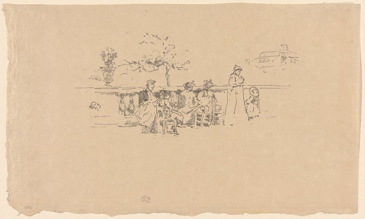 The Terrace, Luxemburg av James Abbott McNeill Whistler