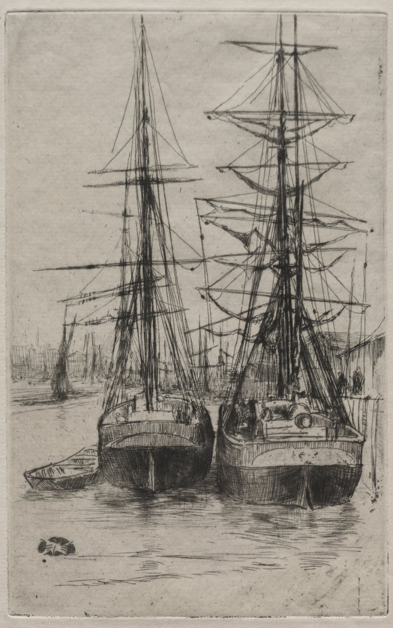 De två fartygen av James McNeill Whistler