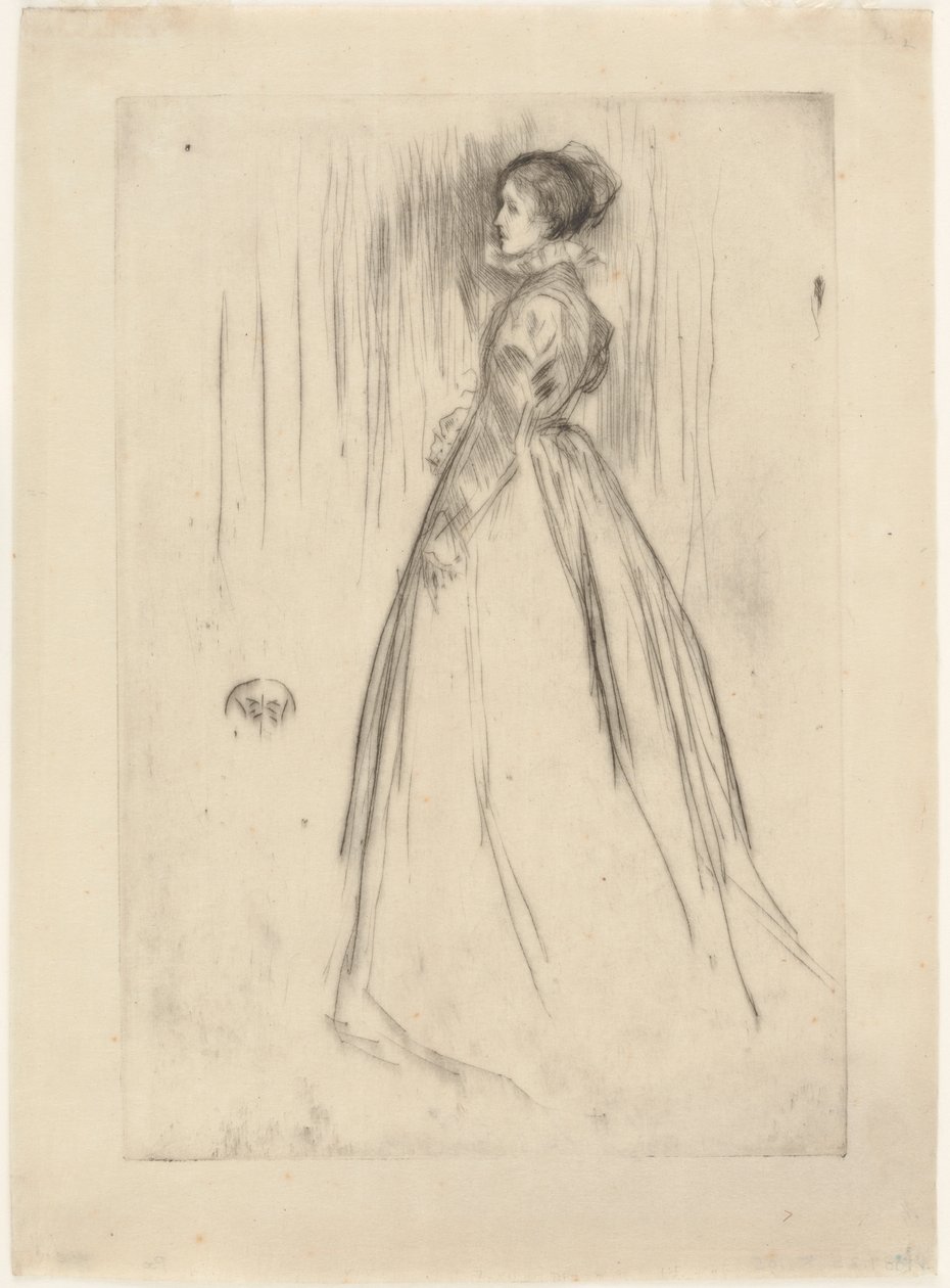 Sammetsklänningen (Mrs Leyland) av James Abbott McNeill Whistler
