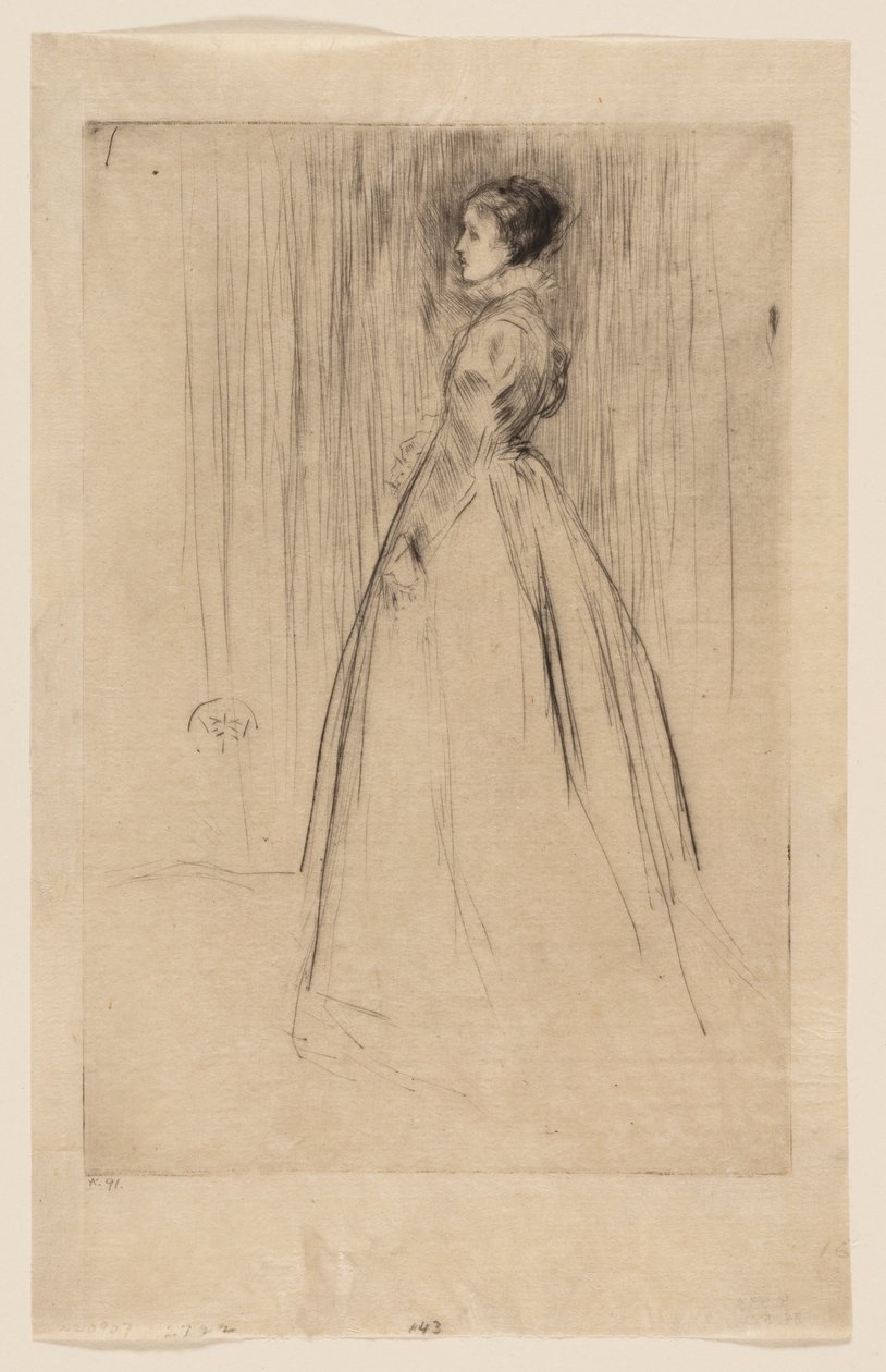 Sammetsklänningen (Mrs Leyland) av James McNeill Whistler