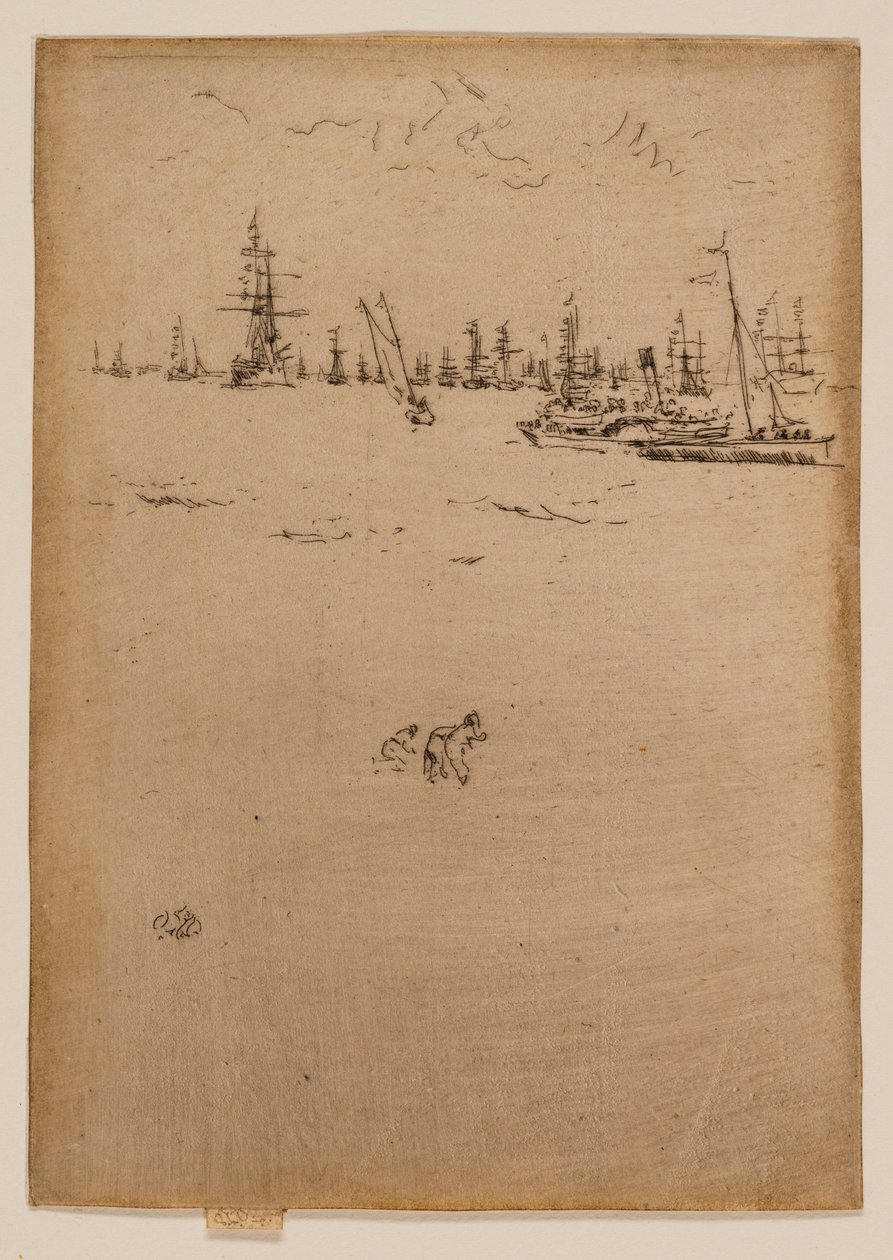 Besökarnas båt av James McNeill Whistler