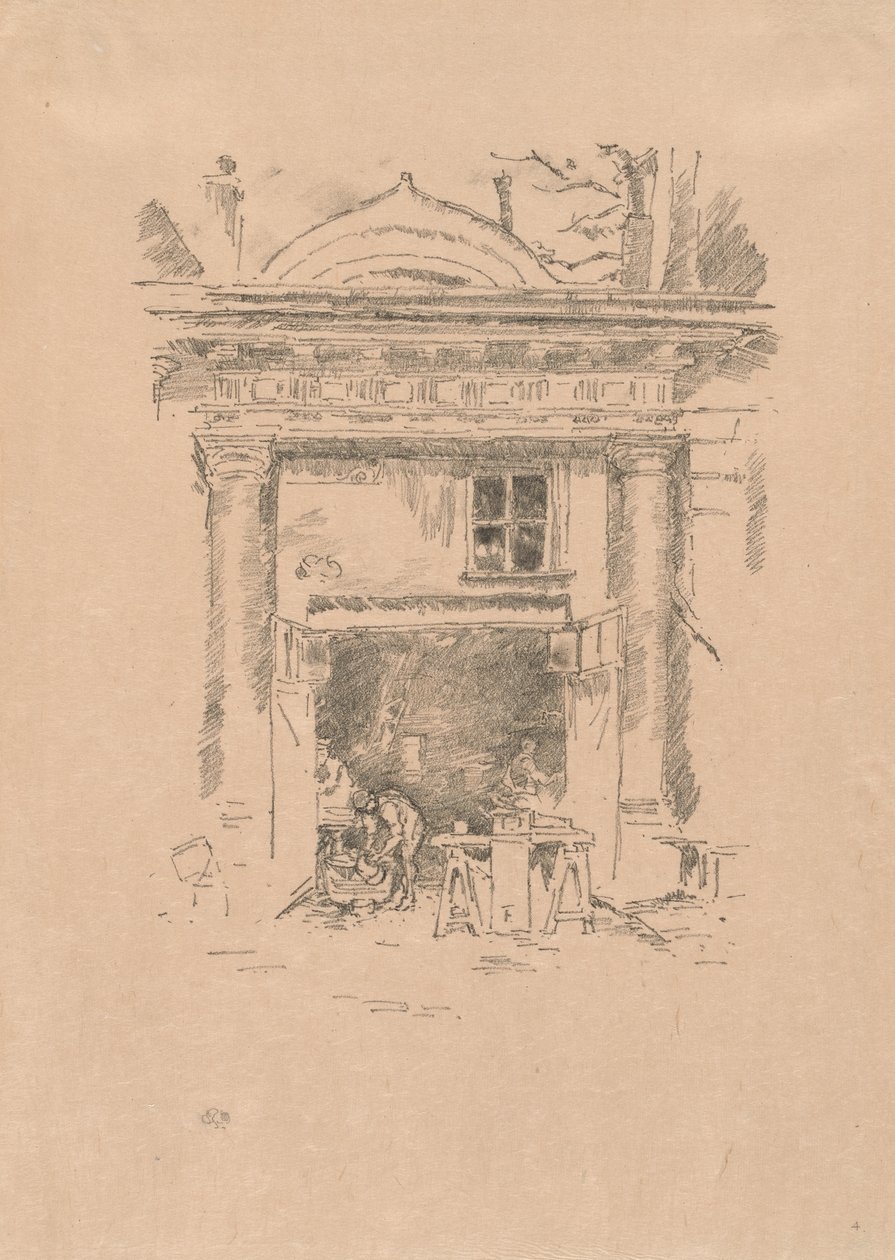 Vitsmederna, Impasse des Carmélites av James Abbott McNeill Whistler