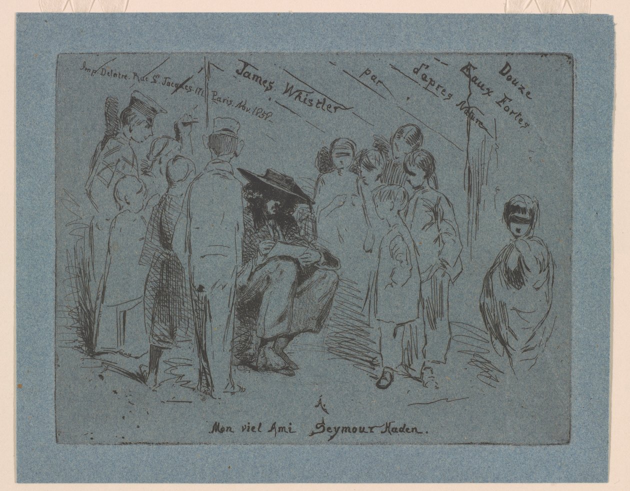 Titelsidan för "French Set" av James Abbott McNeill Whistler