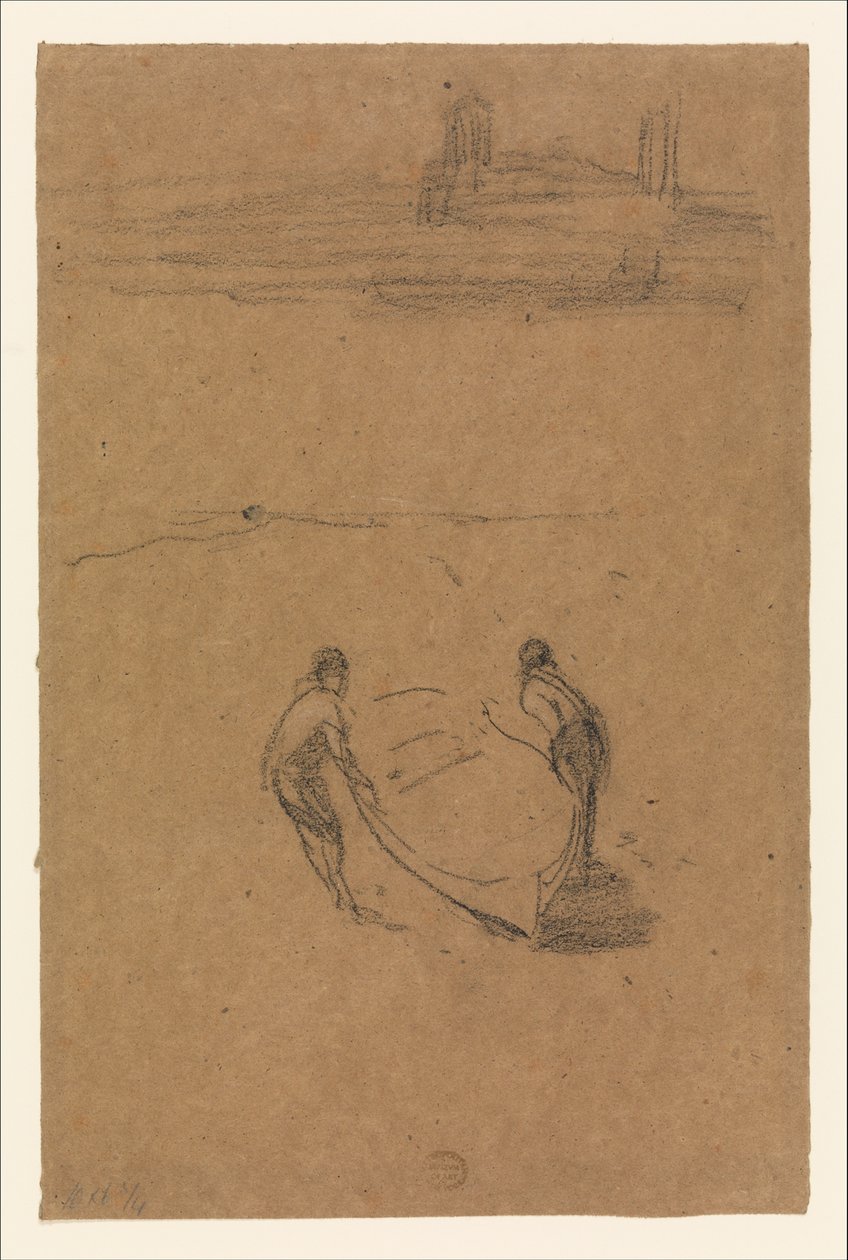 Zwei Männer und ein Boot av James McNeill Whistler