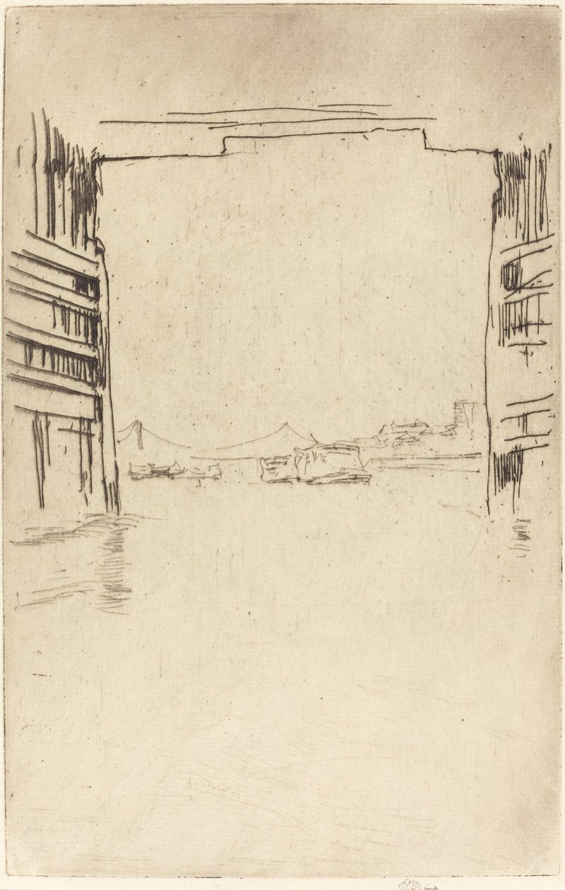 Under Old Battersea Bridge av James Abbott McNeill Whistler
