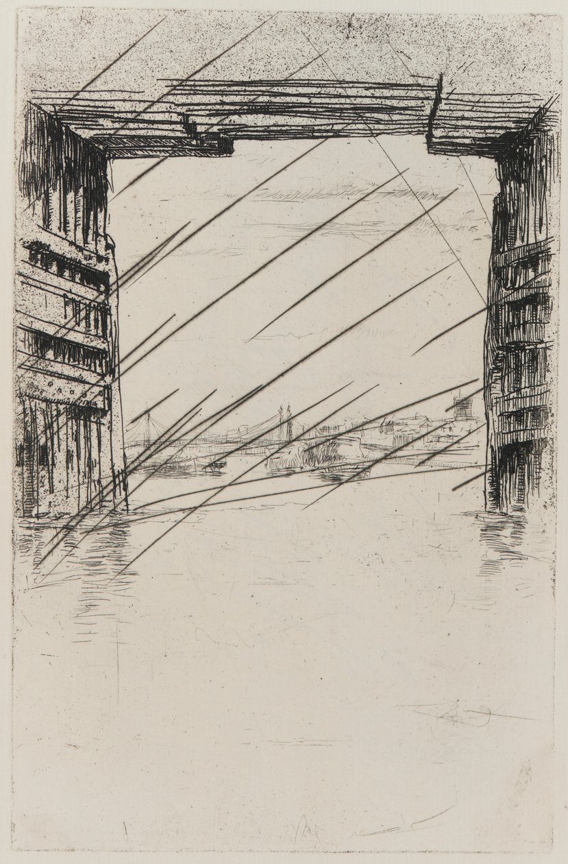 Under Old Battersea Bridge av James Abbott McNeill Whistler