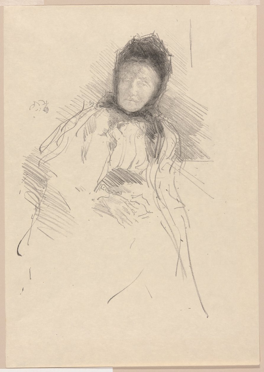 Oavslutad skiss av Lady Haden av James Abbott McNeill Whistler