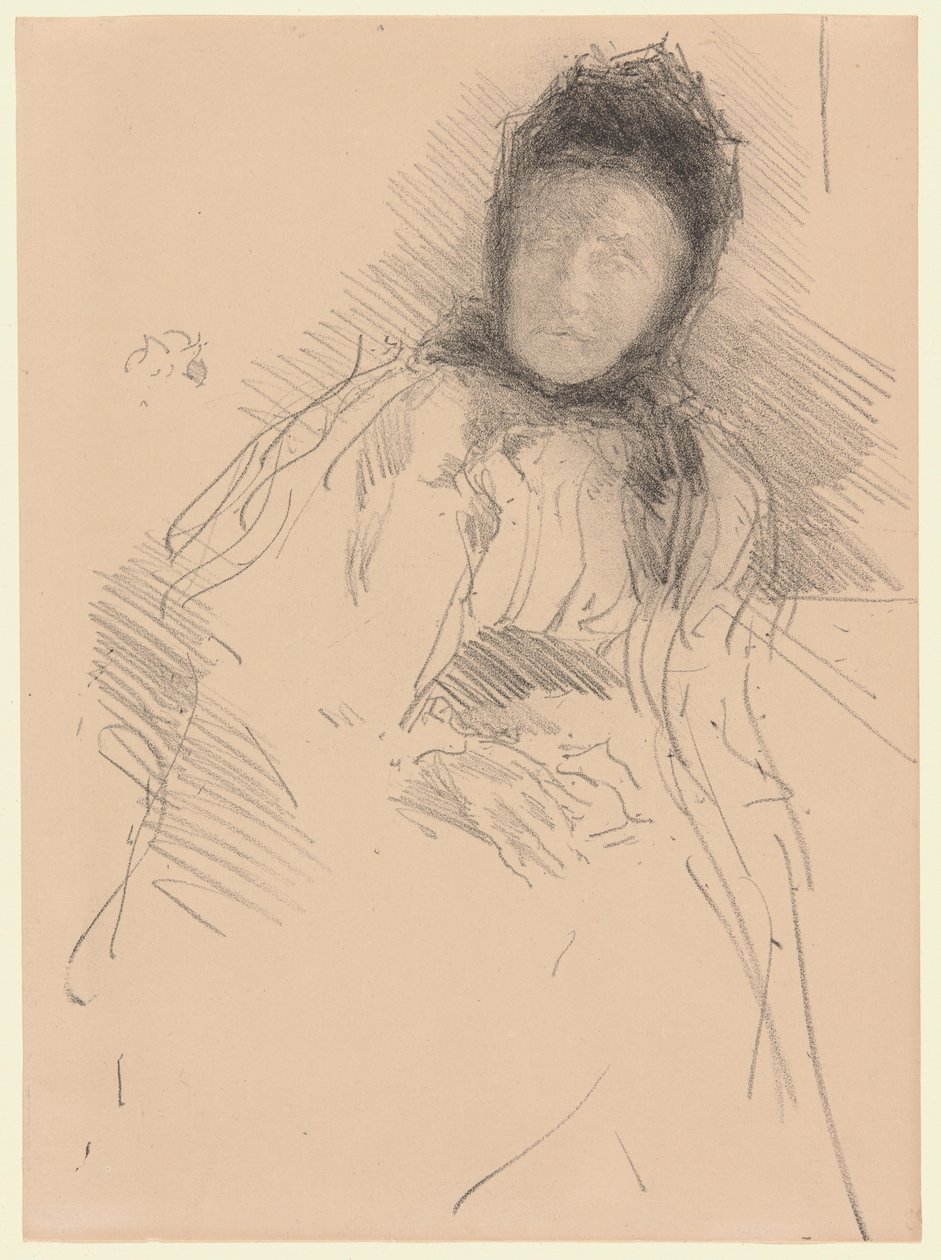 Ofullbordad skiss av Lady Haden av James McNeill Whistler