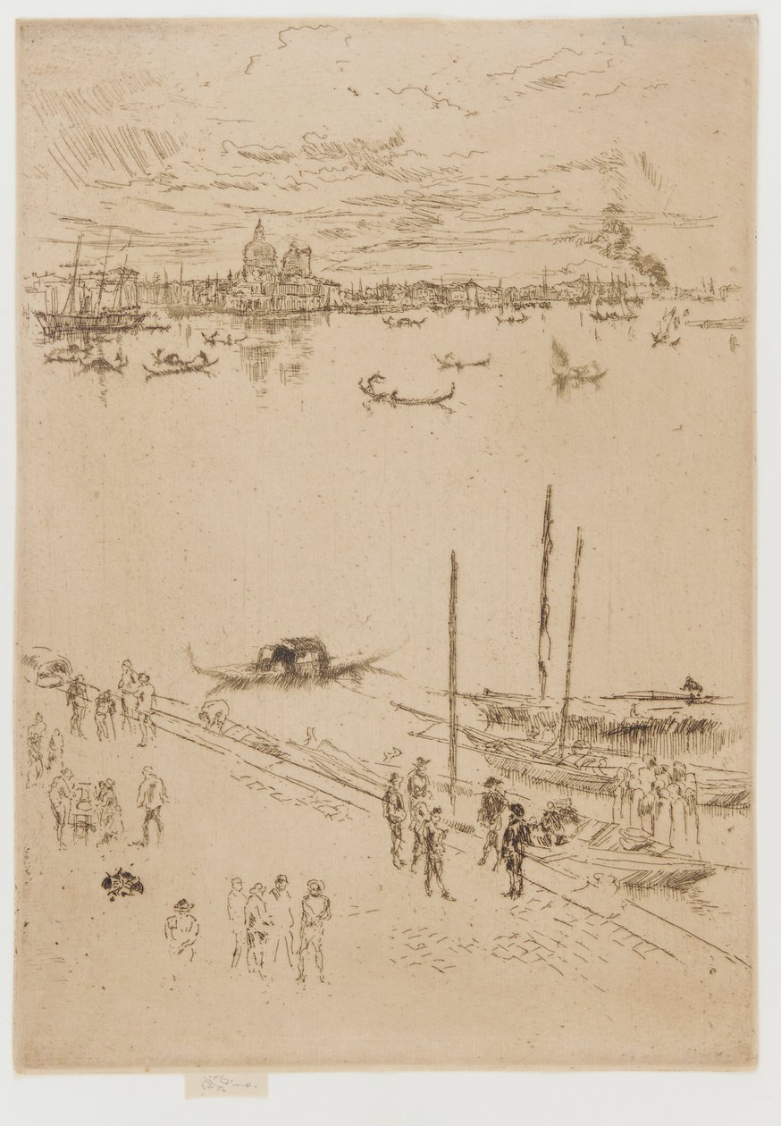 Upprätt Venedig av James Abbott McNeill Whistler