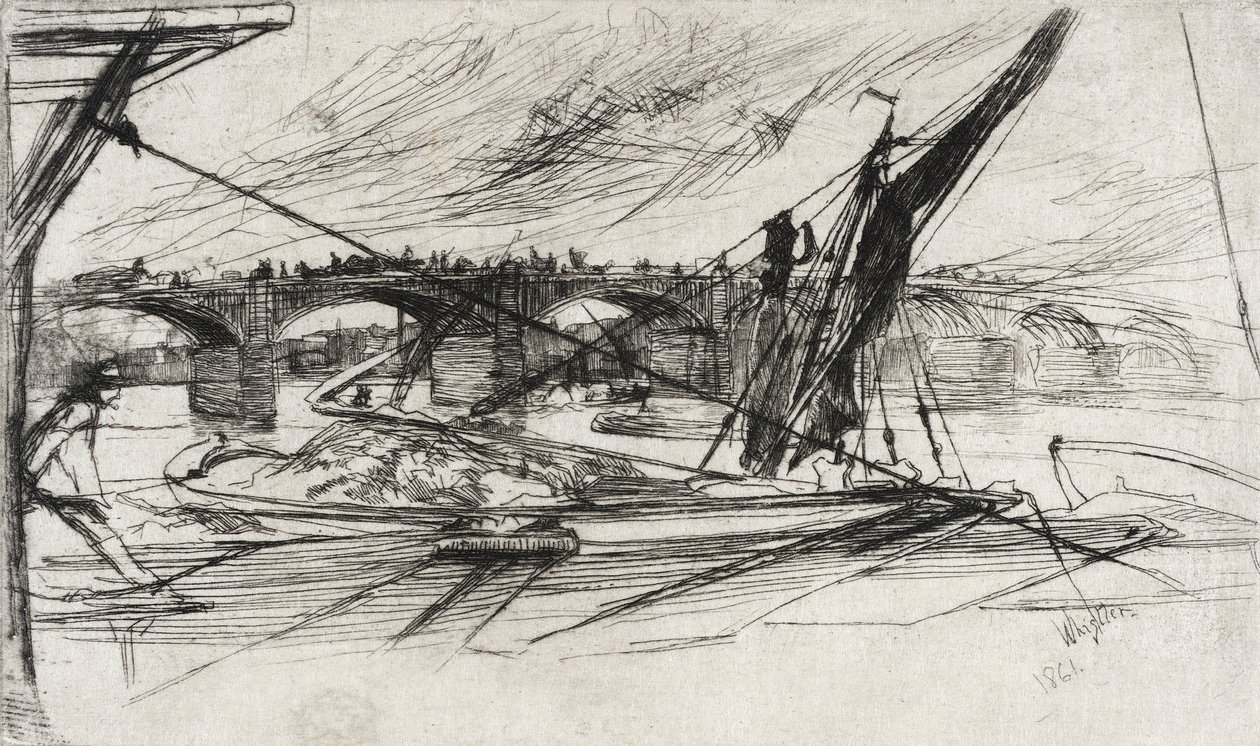 Vauxhall Bridge av James McNeill Whistler