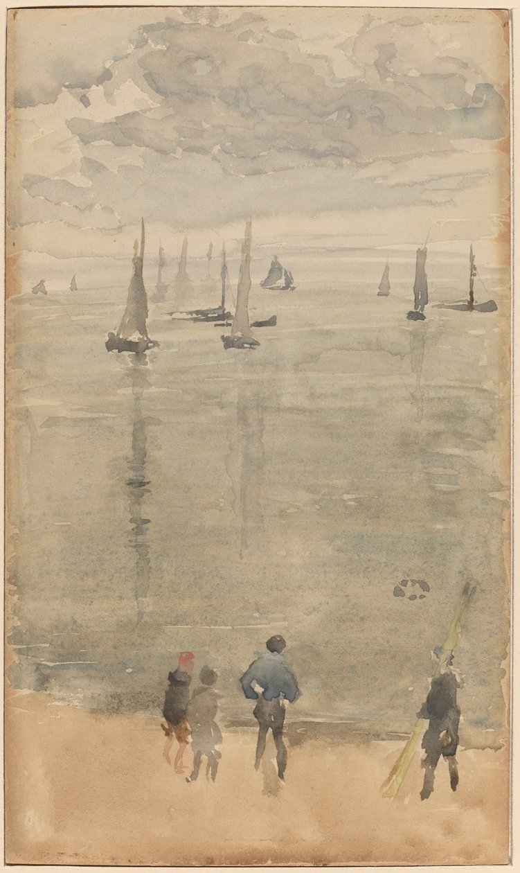 Violet [Notera?]...Fiskebåtarnas återkomst av James Abbott McNeill Whistler