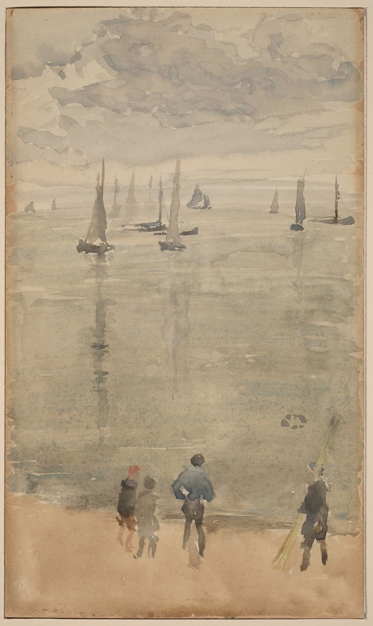 Violett [anteckning?]... Fiskebåtarnas återkomst av James McNeill Whistler