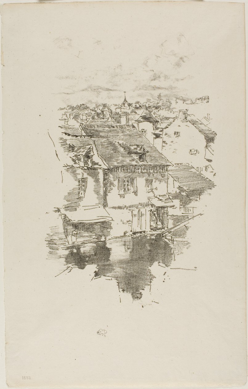 Vitré: Kanalen av James Abbott McNeill Whistler