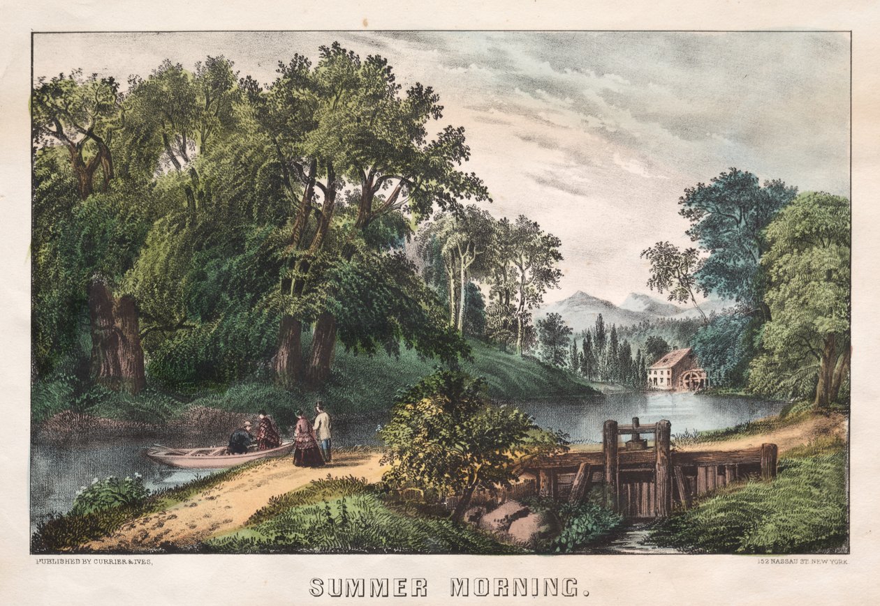 Sommarmorgon, ca. 1838-72. av James Merritt Ives