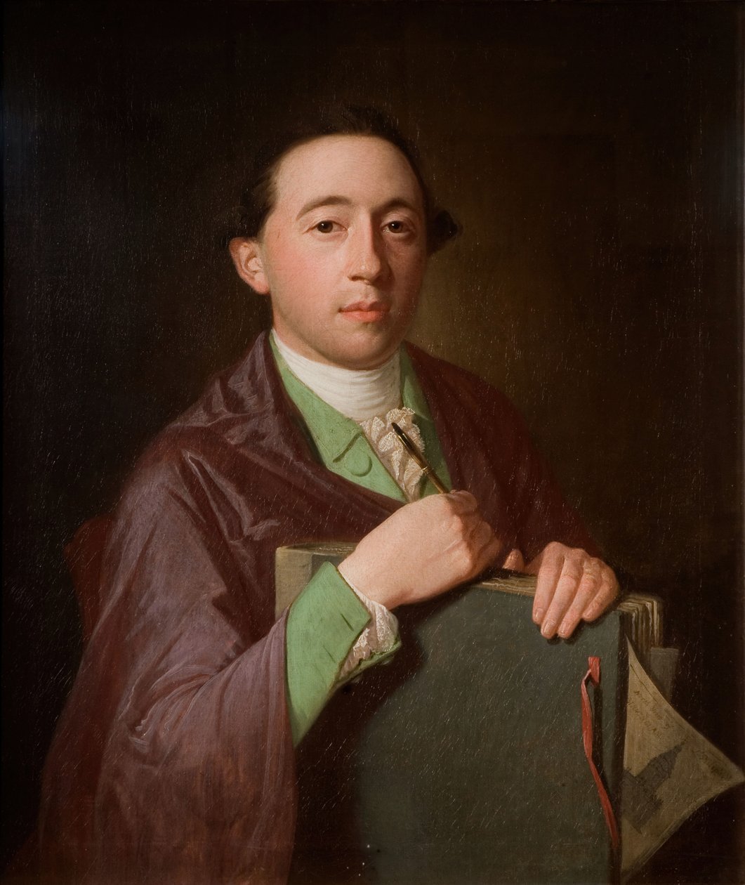 Porträtt av William Westley, 1750-1800. av James Millar