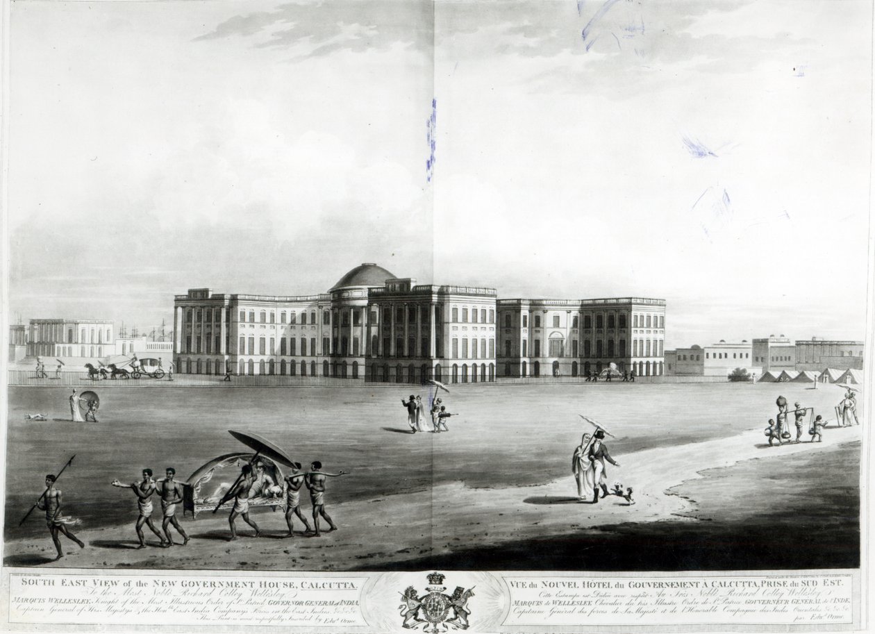 Sydostvy över det nya regeringshuset, Calcutta av James Moffat