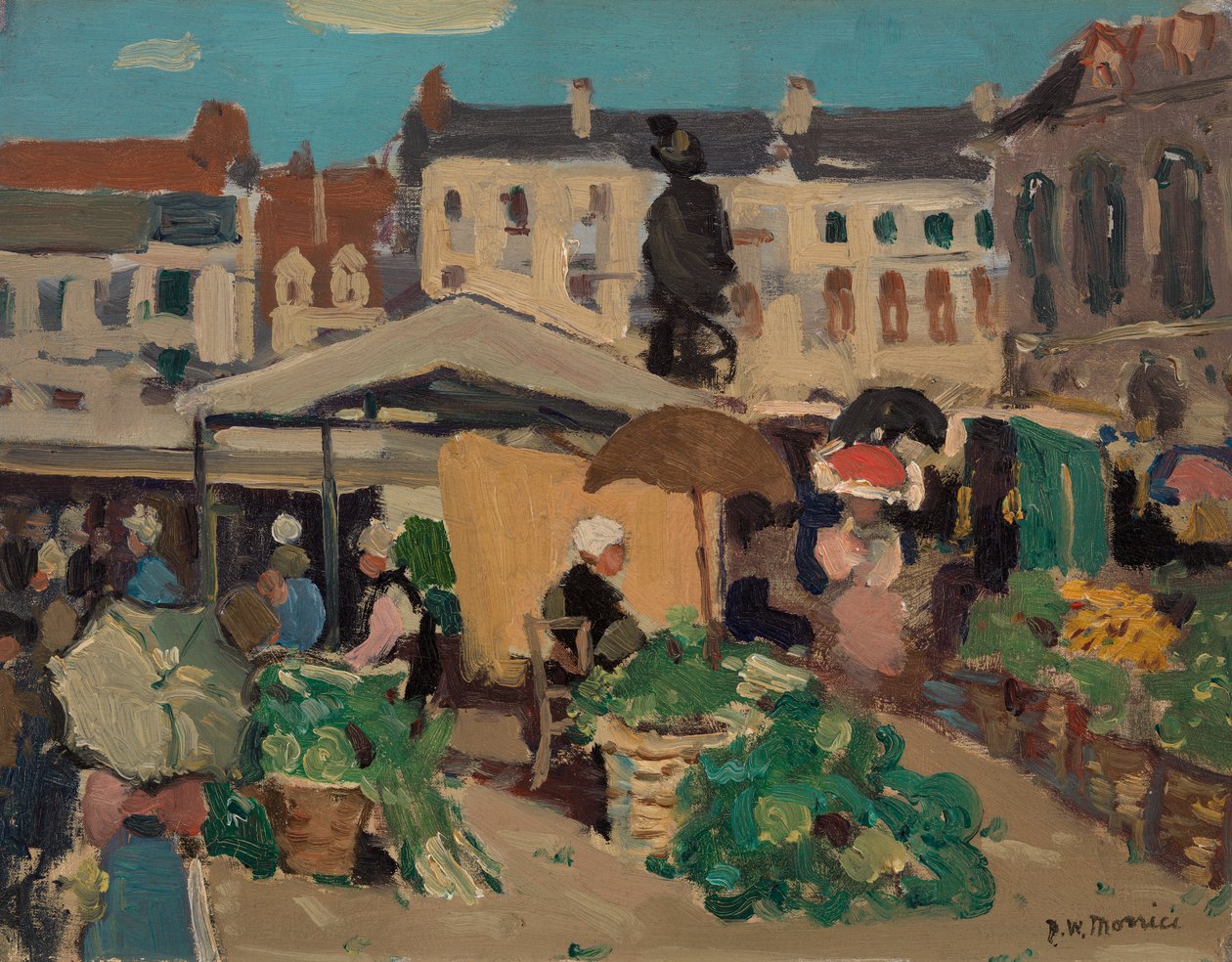 Marknadsscen av James Morrice