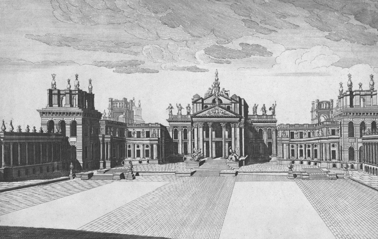 Blenheim Palace, Woodstock, Oxfordshire, mitten av 1700-talet av James Mynde