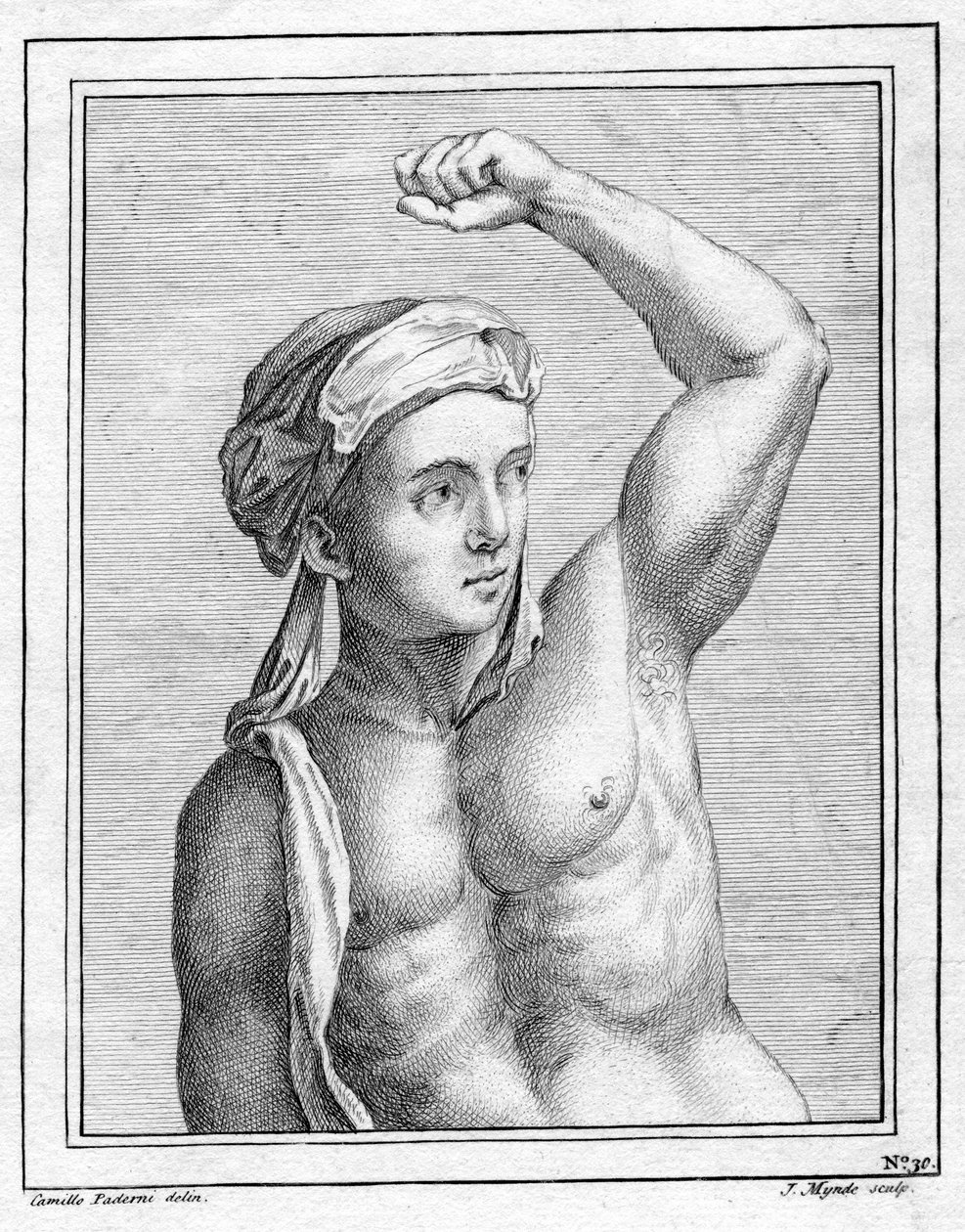 Okänt porträtt, 1700-tal av James Mynde