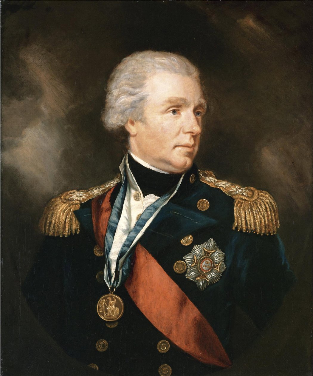 Porträtt av amiralen William Waldegrave av James Northcote