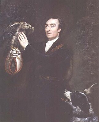 Falkoneraren, ett porträtt av konstnärens bror Samuel Northcote av James Northcote
