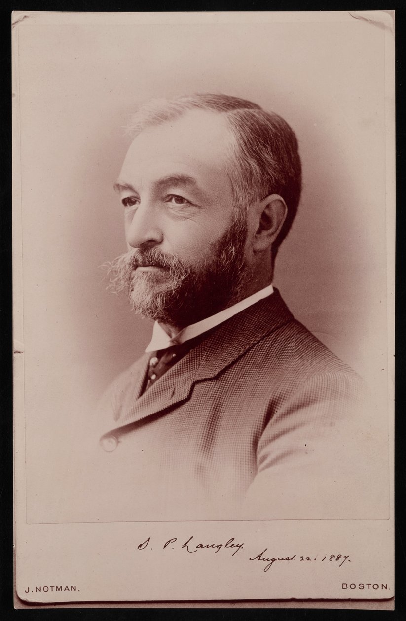 Porträtt av Samuel Pierpont Langley 1834-1906, 22 augusti 1887. av James Notman