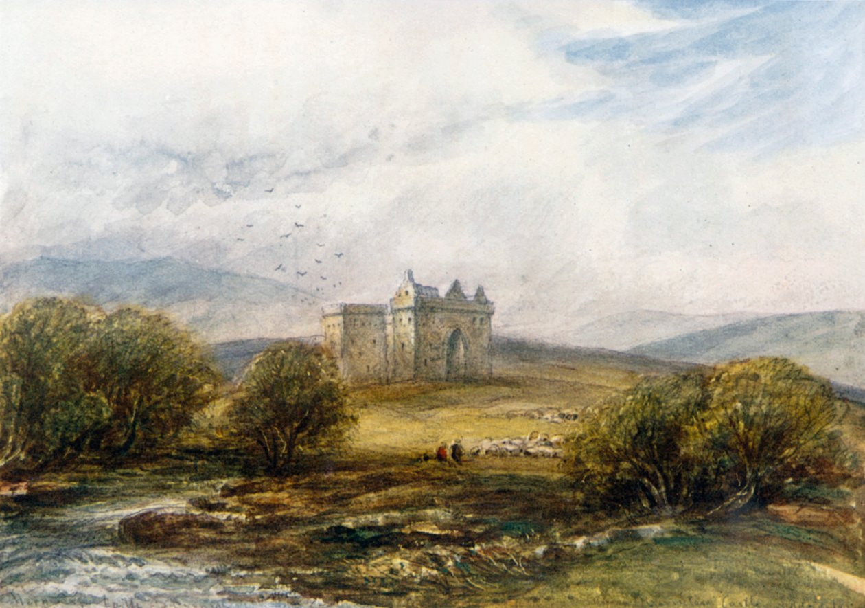 "Eremitageslottet" (färglitografi) av James Orrock
