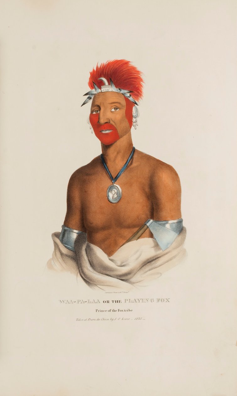 WAA-PA-LAA eller den spelande räven; prins av rävstammen, från The Aboriginal Portfolio av James Otto Lewis