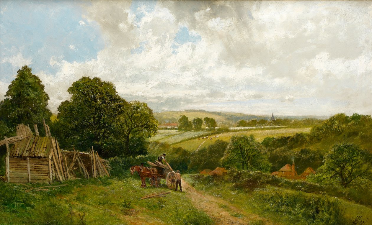 Kanalen vid Old Basing, Hampshire av James Peel
