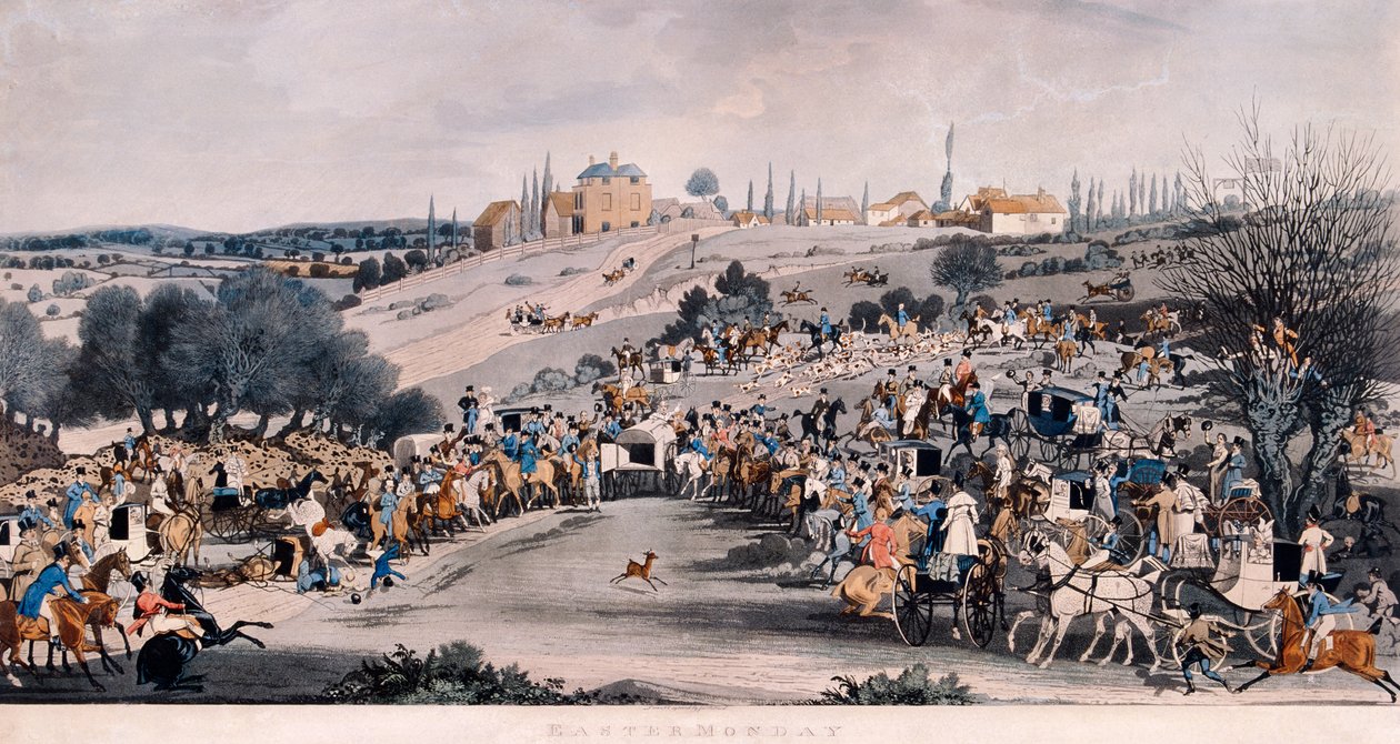 "Easter Monday", 1820 - Epping Forest, Essex av James Pollard