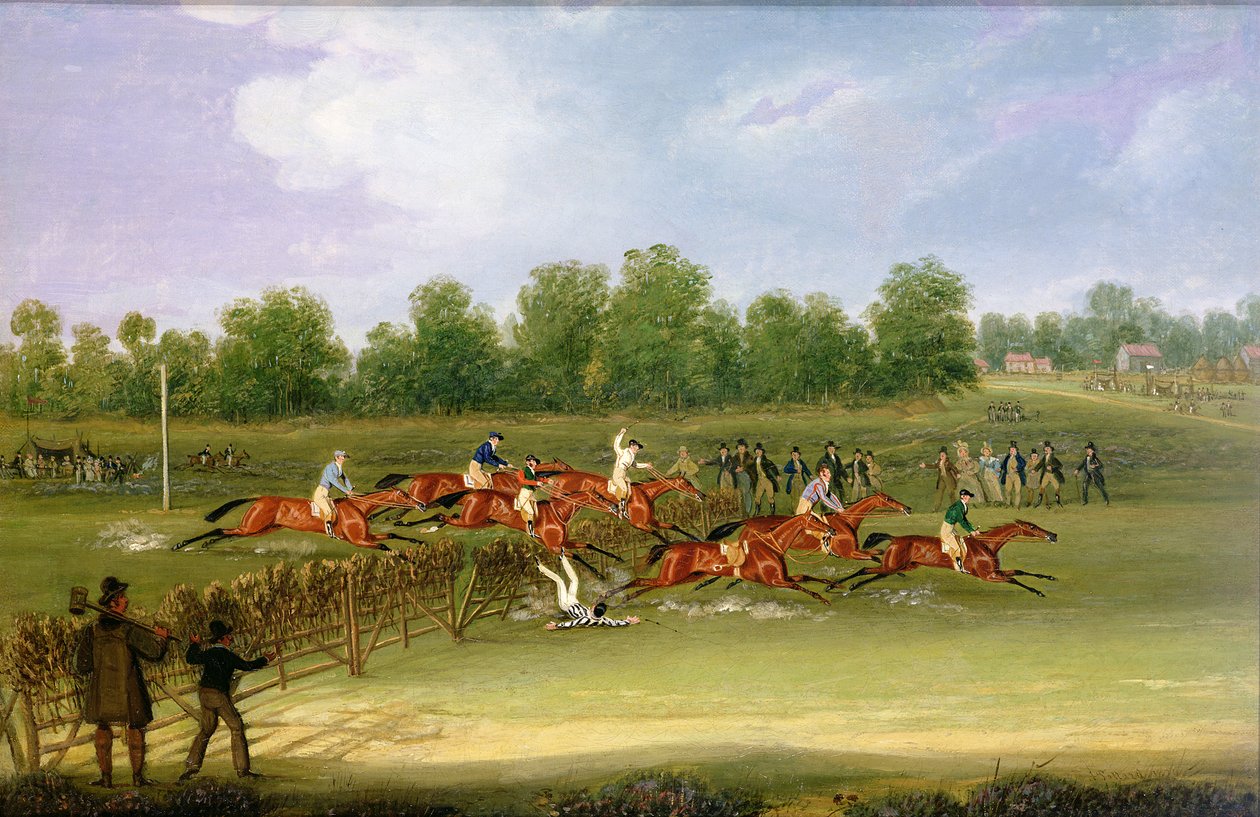 St Albans Tally-Ho Stakes, 22 maj 1834 (olja på duk) av James Pollard