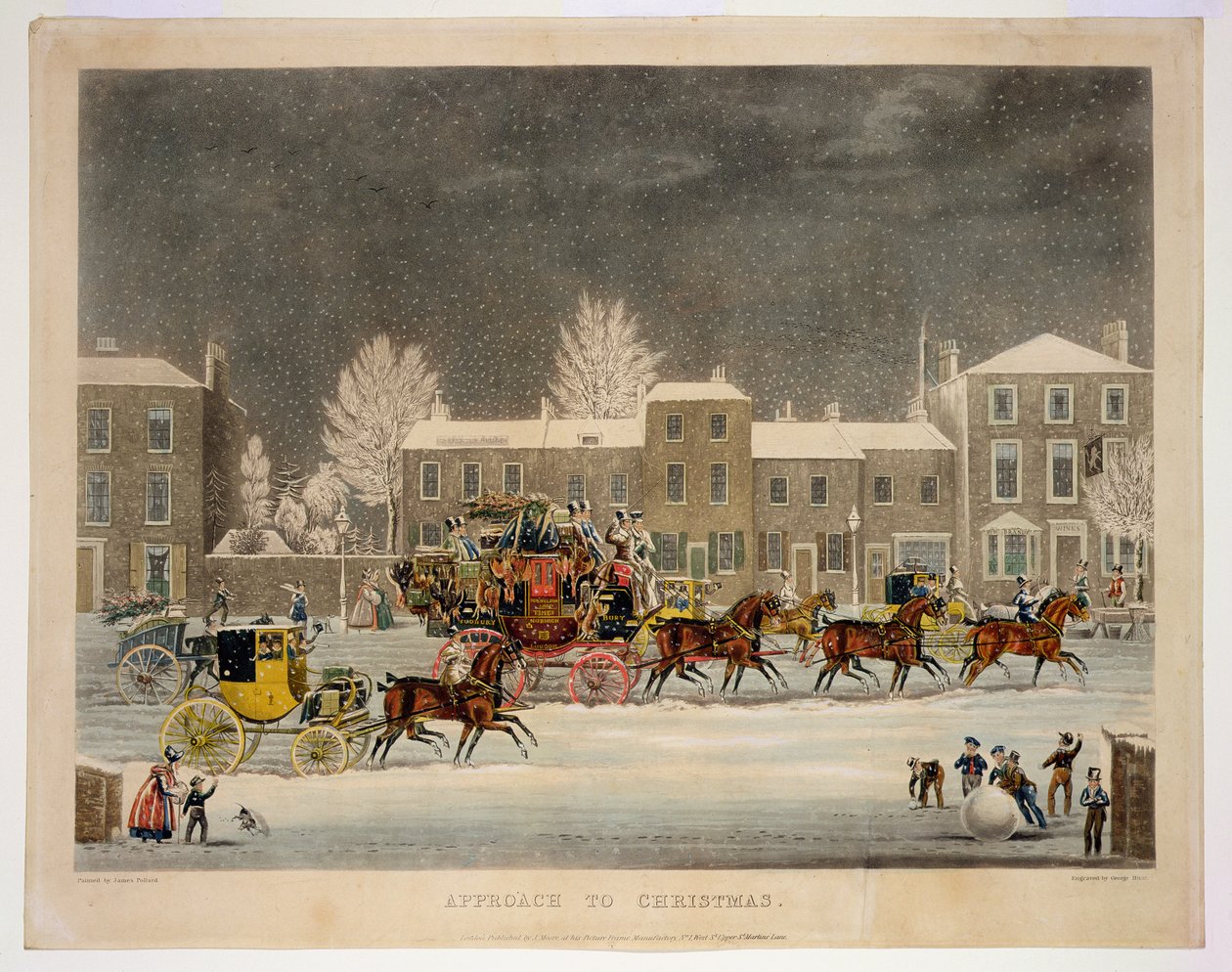 The Approach to Christmas, graverad av George Hunt av James Pollard