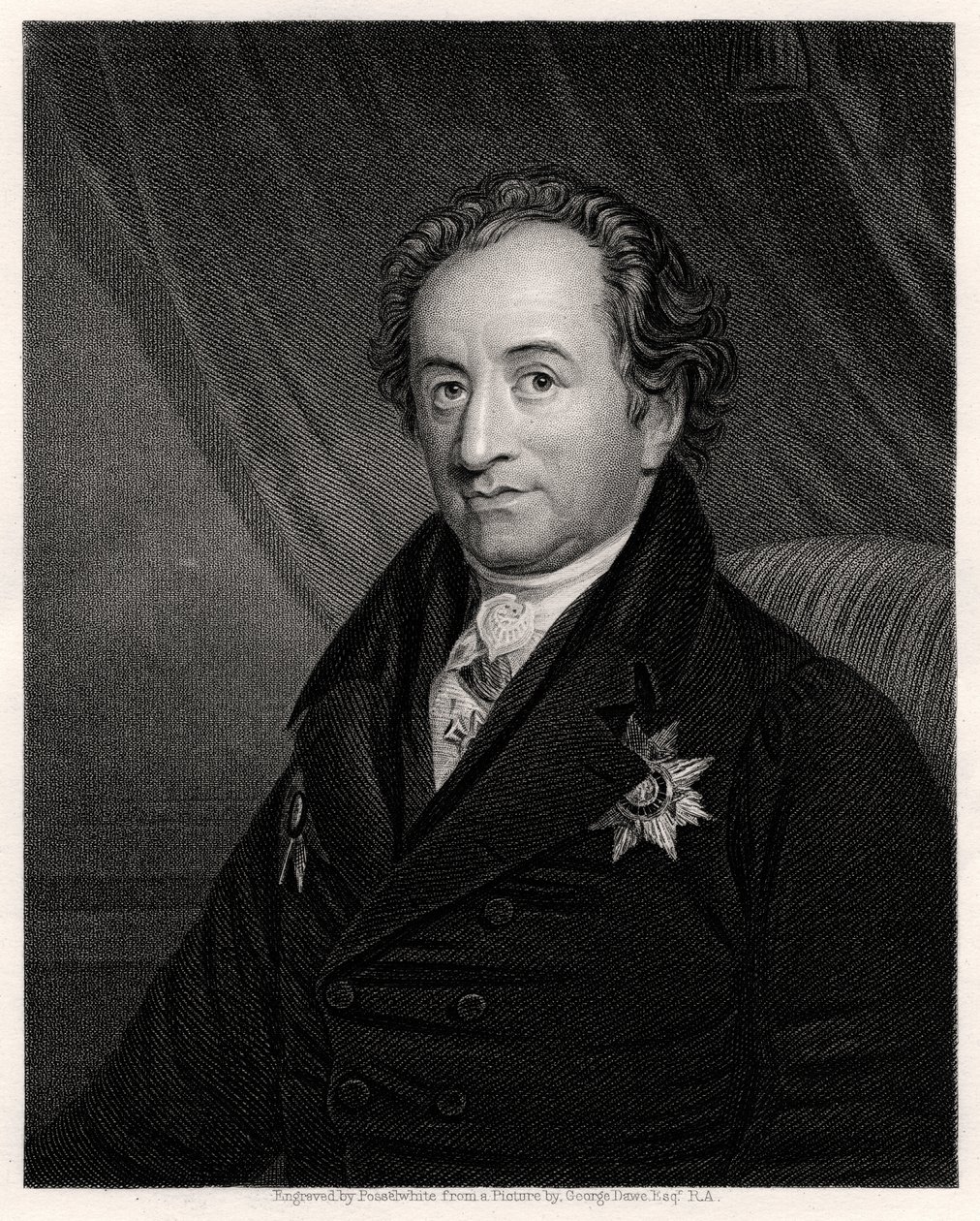 Johann Wolfgang von Goethe, tysk poet, dramatiker och vetenskapsman, 1800-talet av James Posselwhite