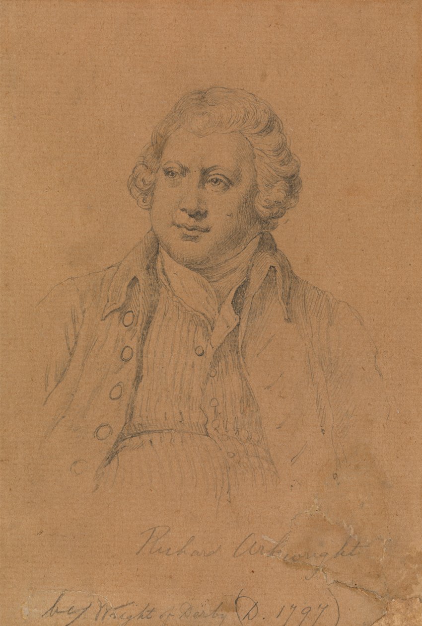 Richard Arkwright, uppfinnaren av spinning Jenny av James Posselwhite