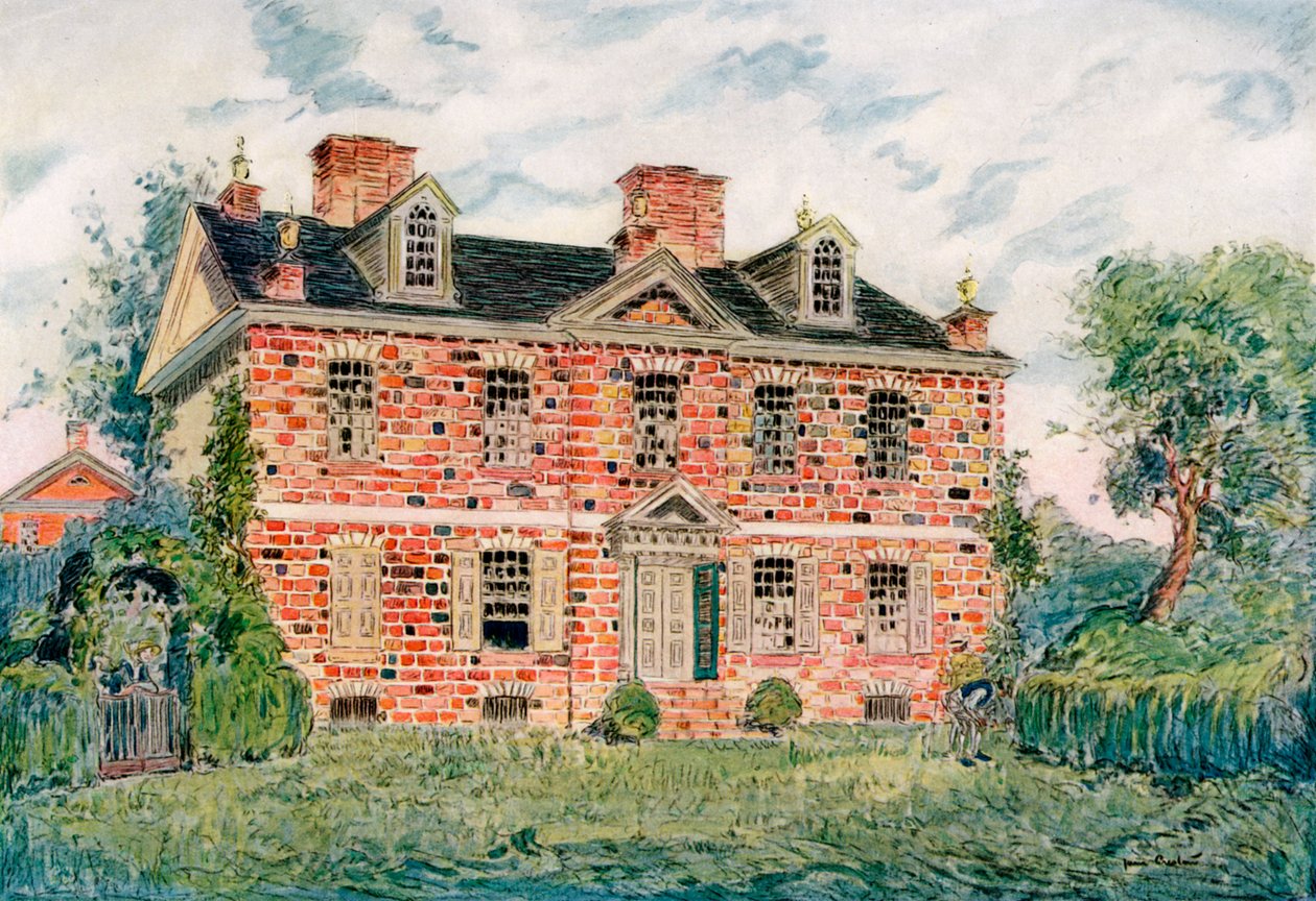 Cliveden, Germantown, Pennsylvania, USA, c1700-talet 1921. av James Preston