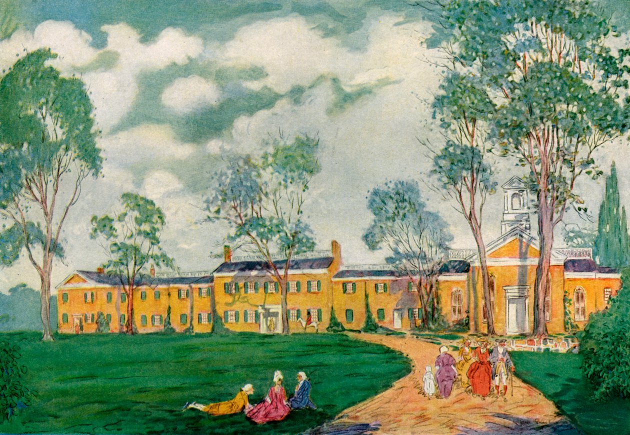 Doughoregan Manor, nära Ellicott City, Maryland, USA, c1700-talet 1921. av James Preston