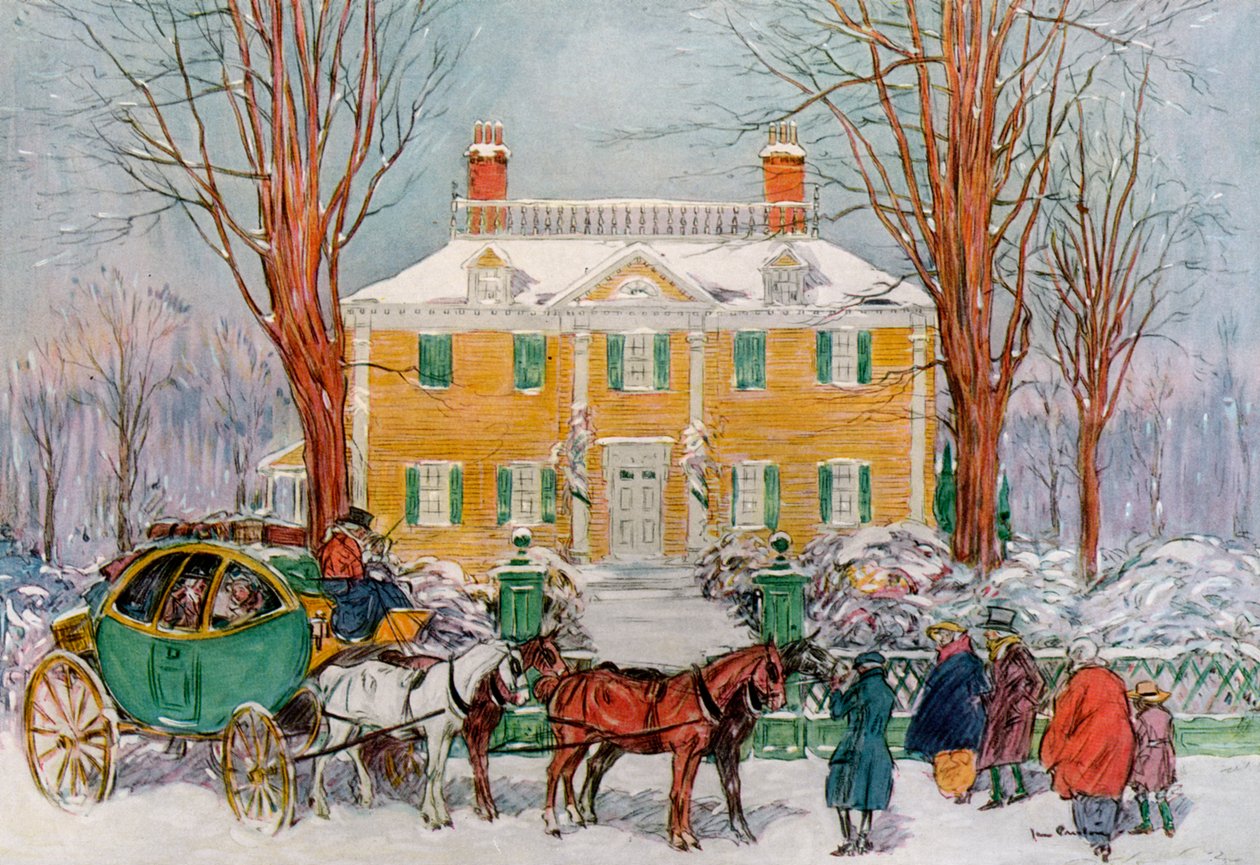 Longfellow House, Cambridge, Massachusetts, USA, c1700-talet 1921. av James Preston