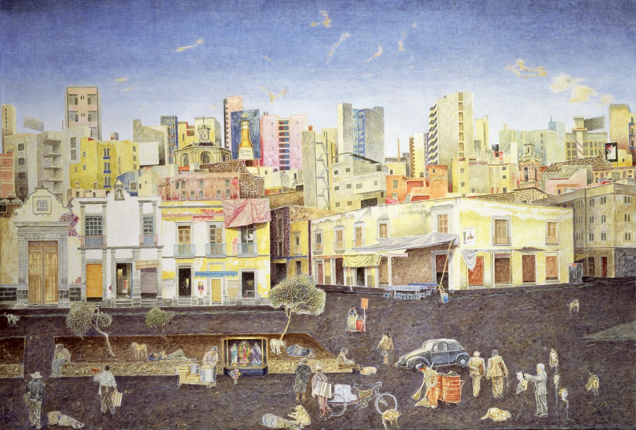 Hairdresser in the Plaza Roldan, 2001  av James Reeve