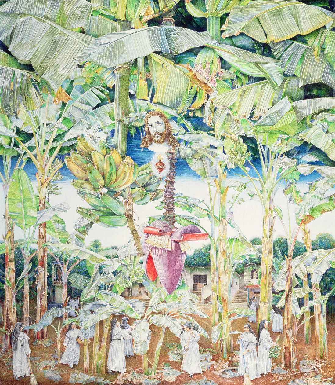 Miraculous Vision of Christ in the Banana Grove, 1989  av James Reeve