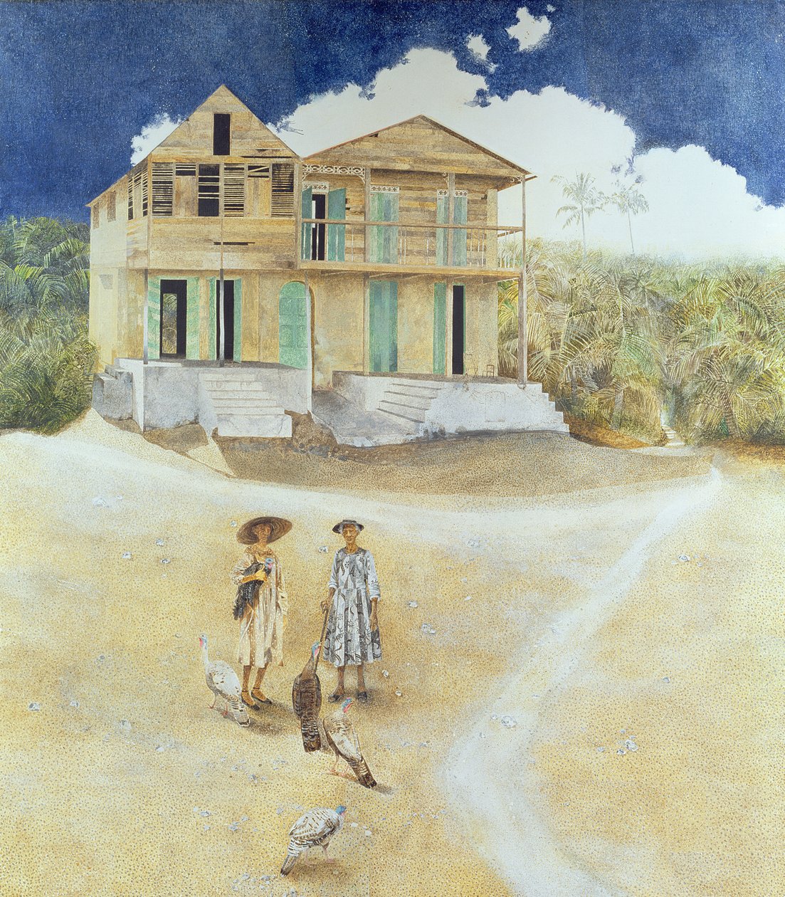 Two Old Sisters, Jacmel, Haiti, 1974  av James Reeve