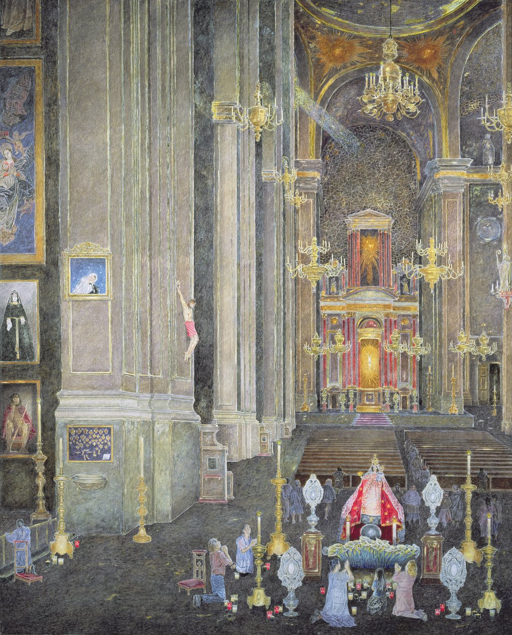 Veneration of the Virgen del Rosario, the Convent of San Domingo, 2001  av James Reeve